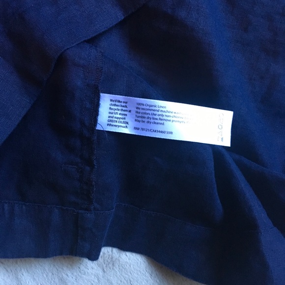 Eileen Fisher 100% organic linen top - Picture 5 of 6
